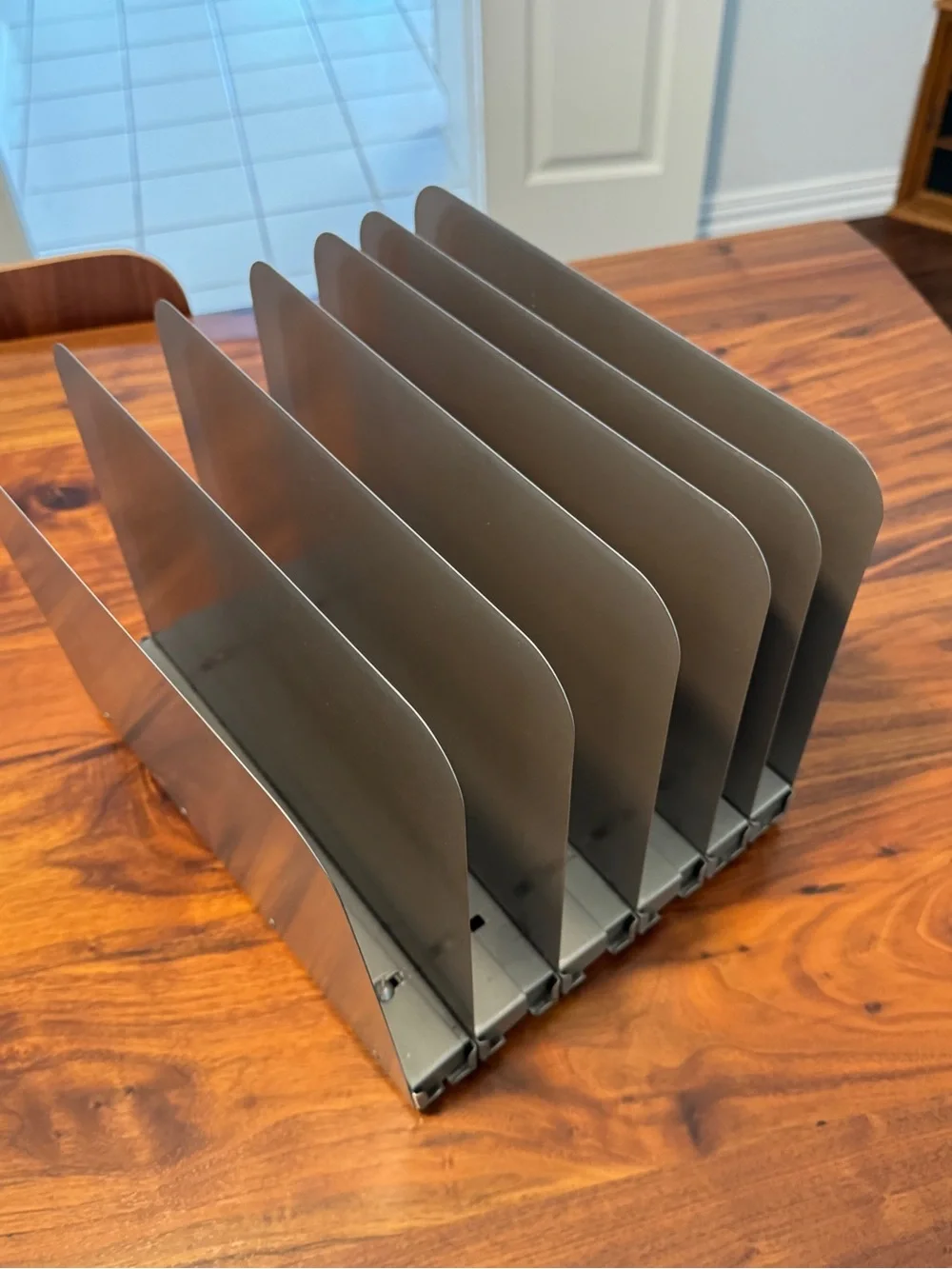 Vintage MCM Sengbusch KLERADESK 6 SLOT Adjustable METAL Desktop  File Organizer